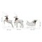 Outdoor Gold Christmas Decoration with 60 LEDs - Reindeer & Sleigh